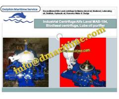 Alfa Laval oil purifier, industrial centrifuge, fuel oil separator MAPX207-SGT-24-60